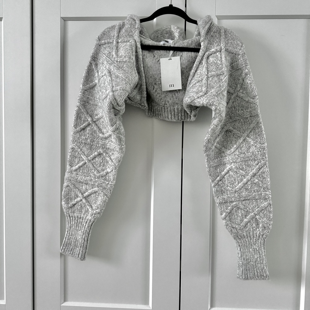 Women’s Knit Hooded Shrug Sweater Cardigan